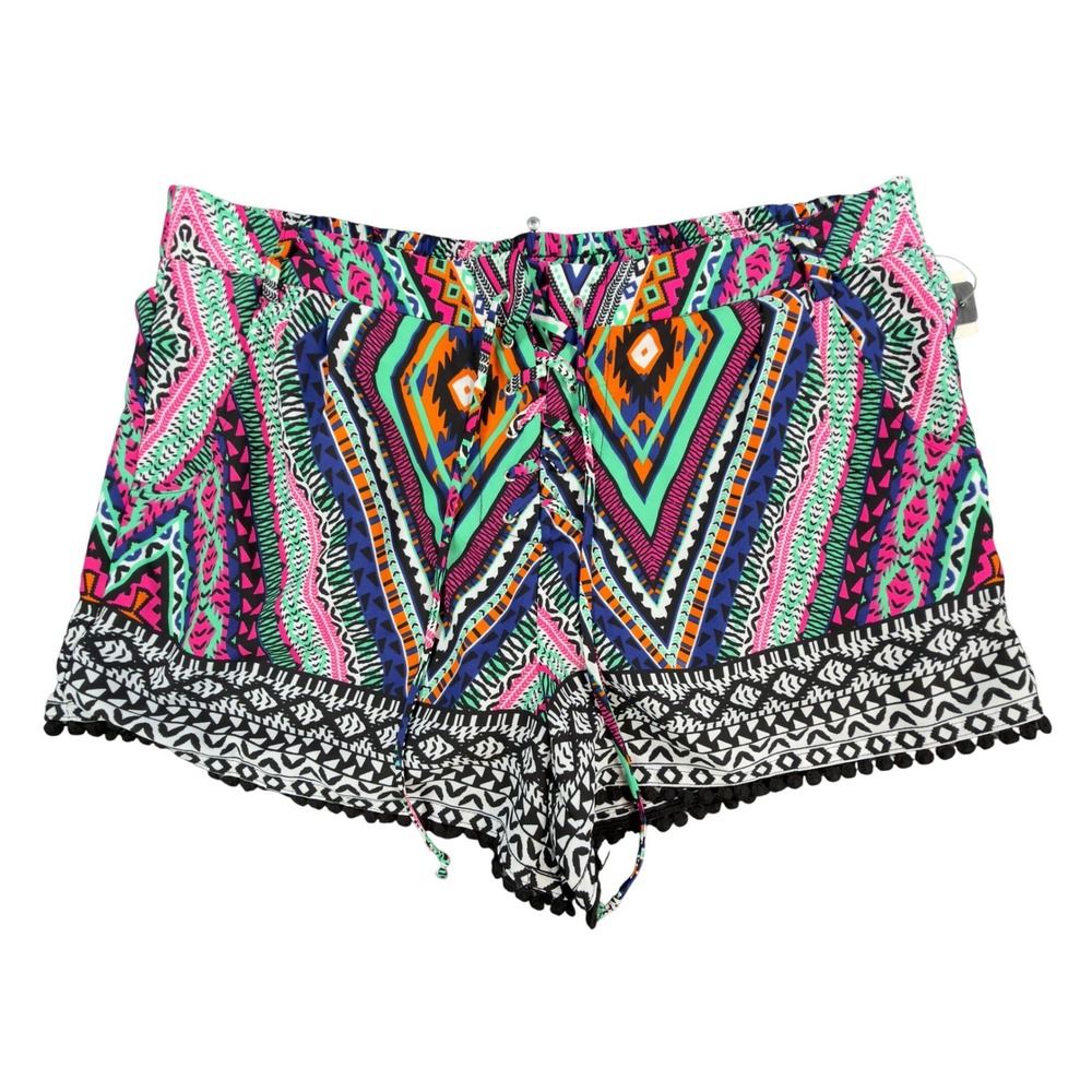 My Michelle Modern Tribal Print Shorts Juniors XL Multi Polyester NWT
